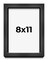 Photo Size Shadow Box 3/4" Depth Grey Picture Frame - UV Acrylic, Backing, Hanging Hardware